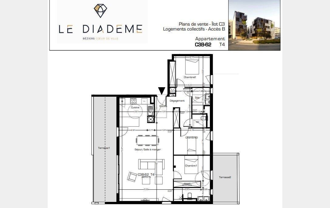 POLE SUD IMMOBILIER : Maison / Villa | BEZIERS (34500) | 115 m2 | 432 300 € 