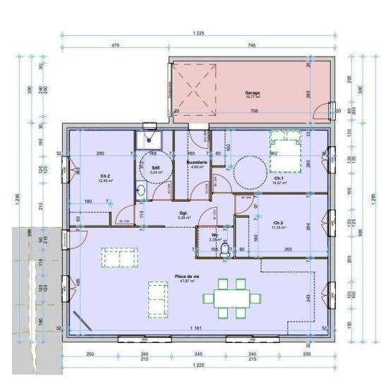  POLE SUD IMMOBILIER : Maison / Villa | CAUSSES-ET-VEYRAN (34490) | 104 m2 | 287 000 € 