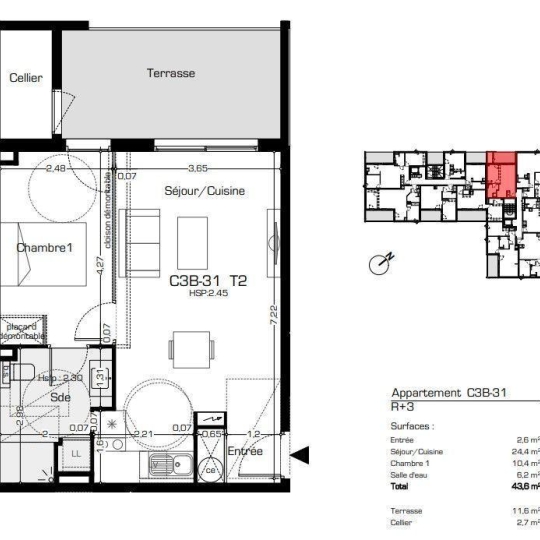  POLE SUD IMMOBILIER : Appartement | BEZIERS (34500) | 44 m2 | 159 900 € 