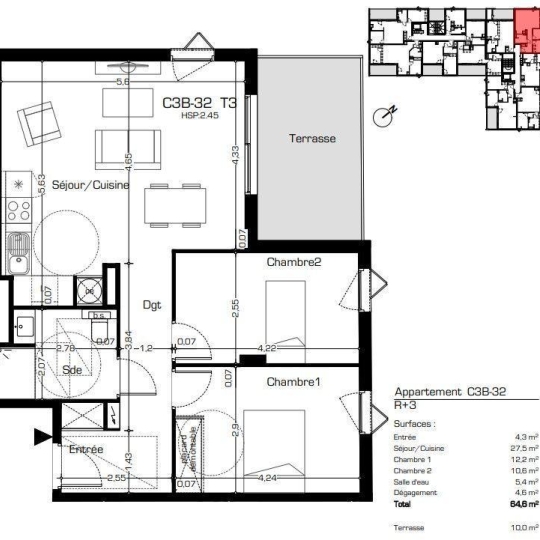 POLE SUD IMMOBILIER : Appartement | BEZIERS (34500) | 65.00m2 | 254 900 € 