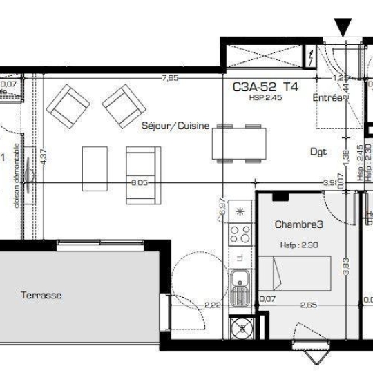 POLE SUD IMMOBILIER : Appartement | BEZIERS (34500) | 83.00m2 | 282 200 € 