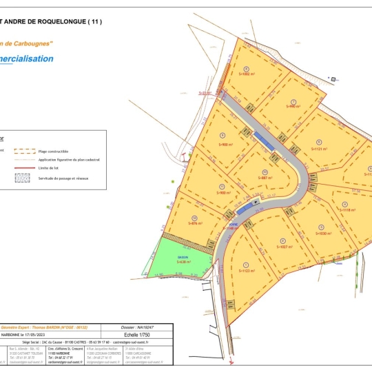 POLE SUD IMMOBILIER : Terrain | SAINT-ANDRE-DE-ROQUELONGUE (11200) | m2 | 110 000 € 