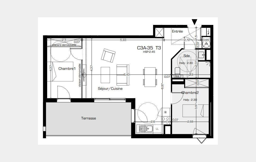 POLE SUD IMMOBILIER : Apartment | BEZIERS (34500) | 66 m2 | 243 700 € 