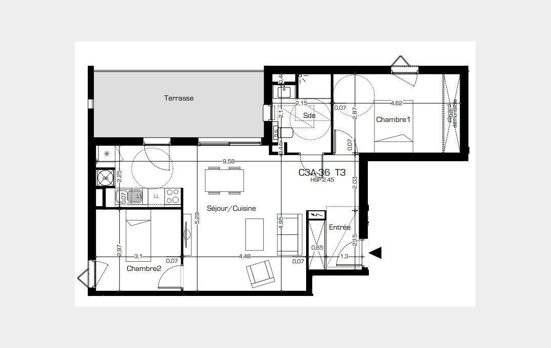 POLE SUD IMMOBILIER : Apartment | BEZIERS (34500) | 66 m2 | 240 800 € 