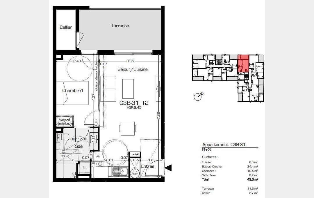 POLE SUD IMMOBILIER : Appartement | BEZIERS (34500) | 44 m2 | 159 900 € 