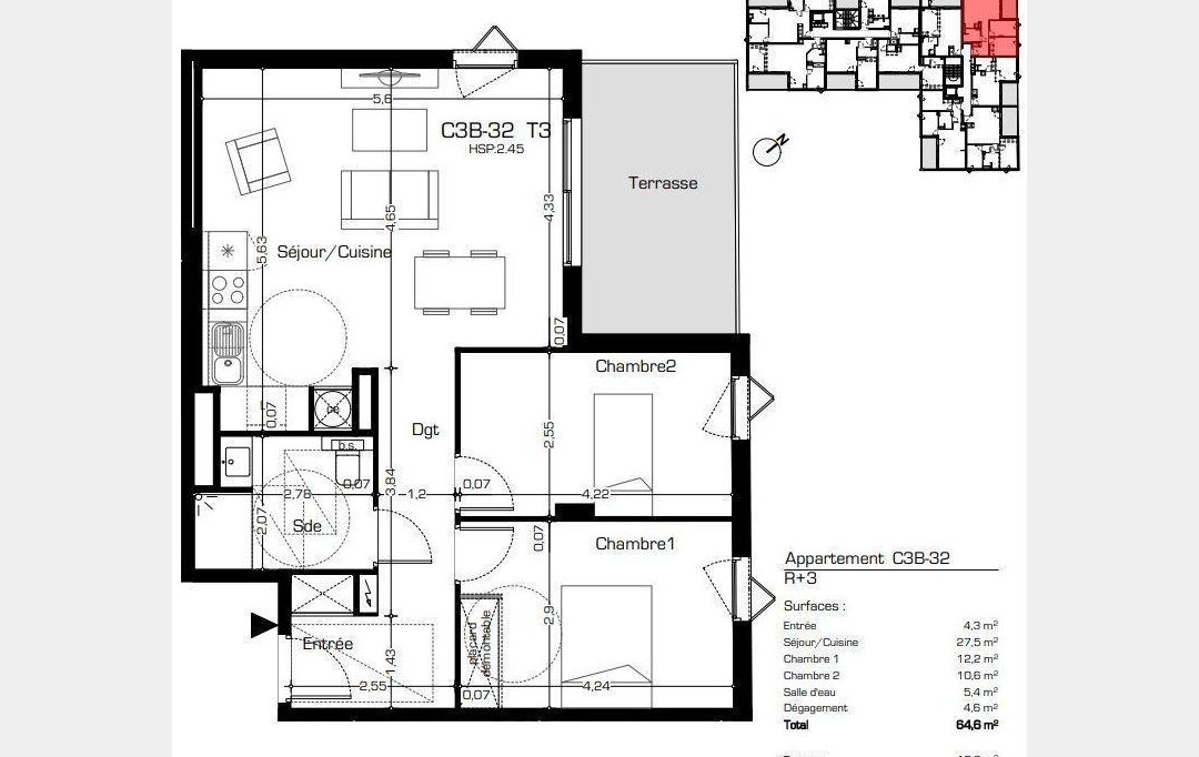 POLE SUD IMMOBILIER : Appartement | BEZIERS (34500) | 65 m2 | 254 900 € 