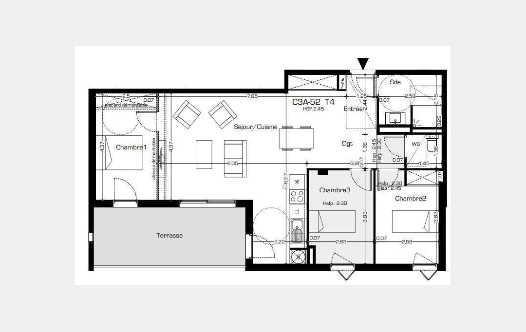 POLE SUD IMMOBILIER : Appartement | BEZIERS (34500) | 83 m2 | 282 200 € 