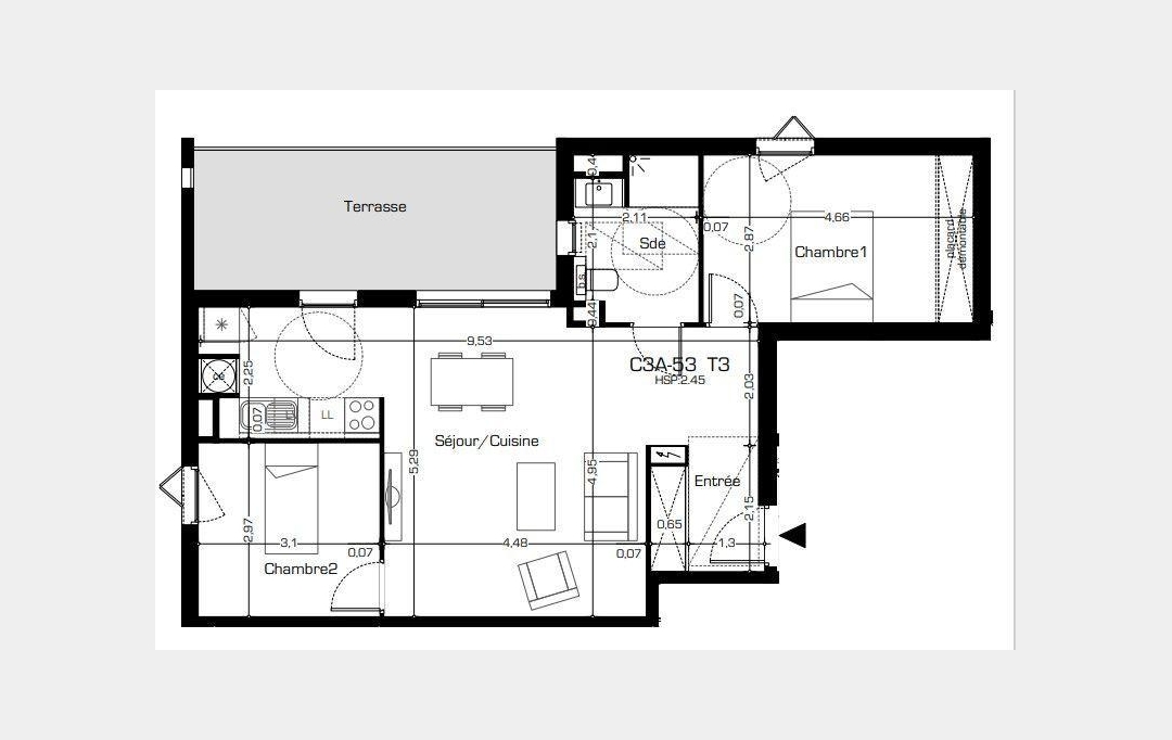 POLE SUD IMMOBILIER : Appartement | BEZIERS (34500) | 66 m2 | 252 500 € 