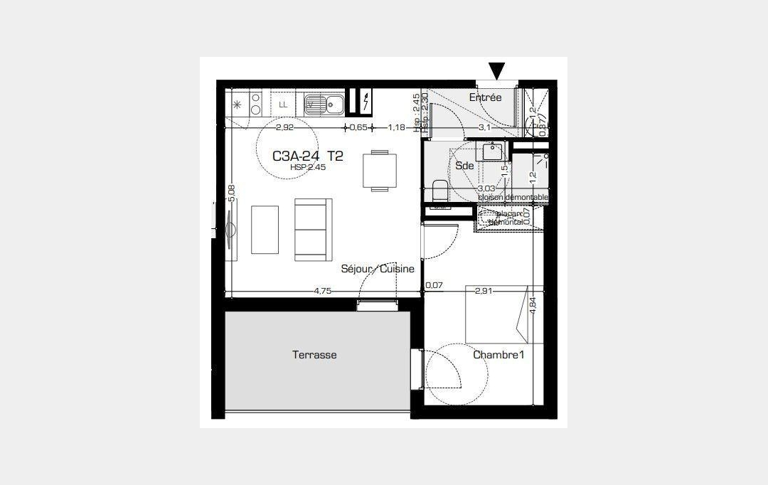 POLE SUD IMMOBILIER : Appartement | BEZIERS (34500) | 45 m2 | 164 200 € 