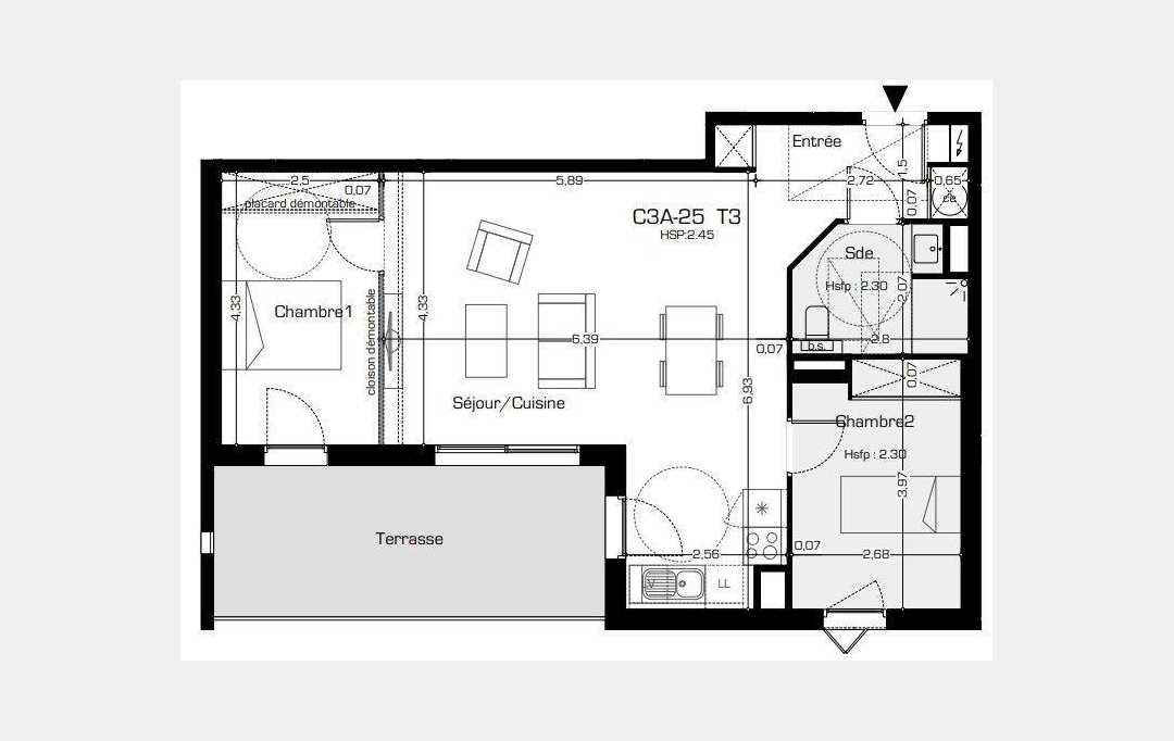 POLE SUD IMMOBILIER : Apartment | BEZIERS (34500) | 65 m2 | 238 500 € 