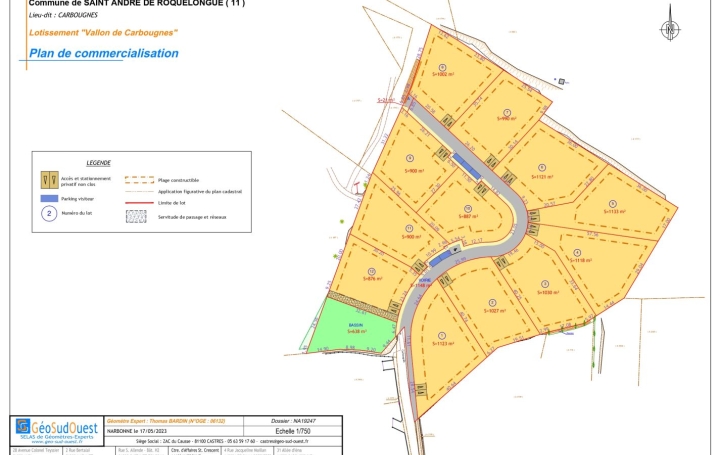 Terrain   SAINT-ANDRE-DE-ROQUELONGUE   110 000 € 